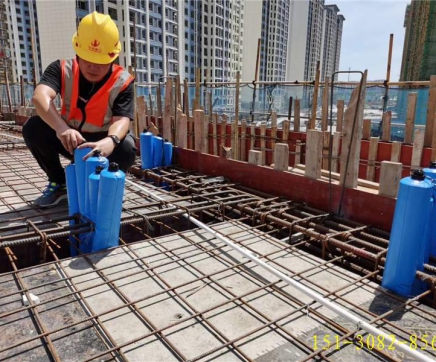 重庆建筑高低标号混凝土拦茬隔断气囊施工视频